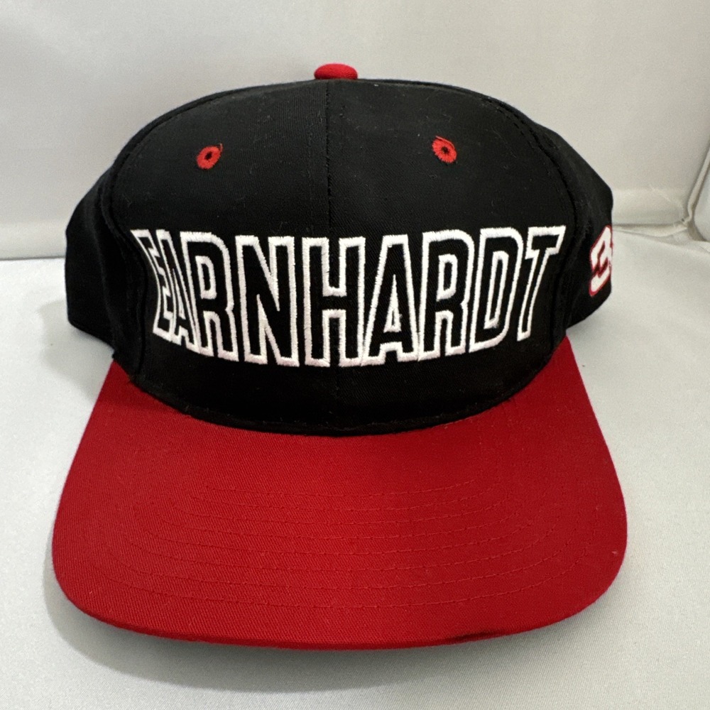 Vintage Dale Earnhardt #3 Spellout Snapback Hat NASCAR Cap